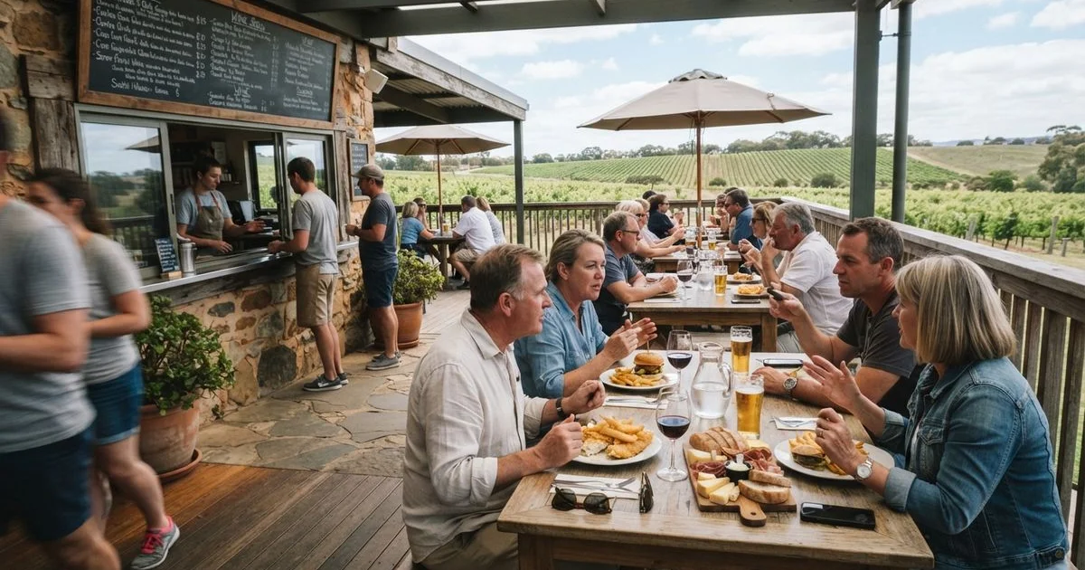 How much to budget for a winery lunch in Swan Valley