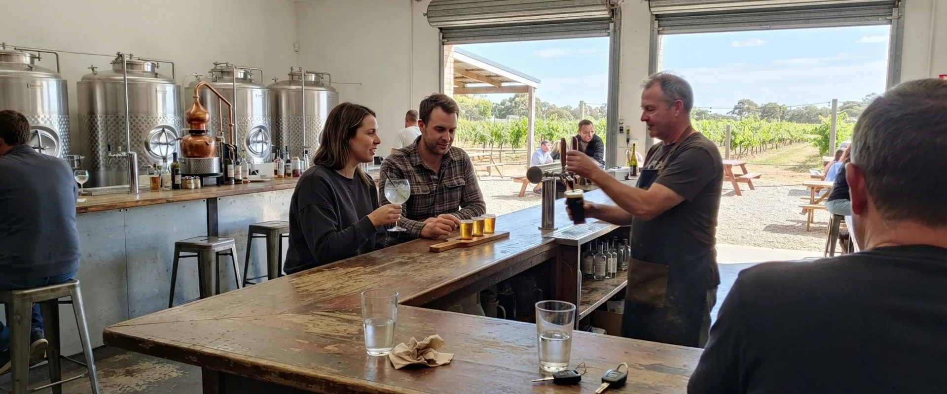 Wineries with Brewery or Distillery